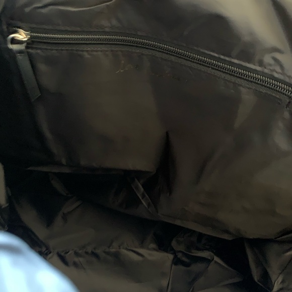 Victoria's Secret Large Tote Bag Carryall Gold Heart Logo VS Black - Picture 7 of 9